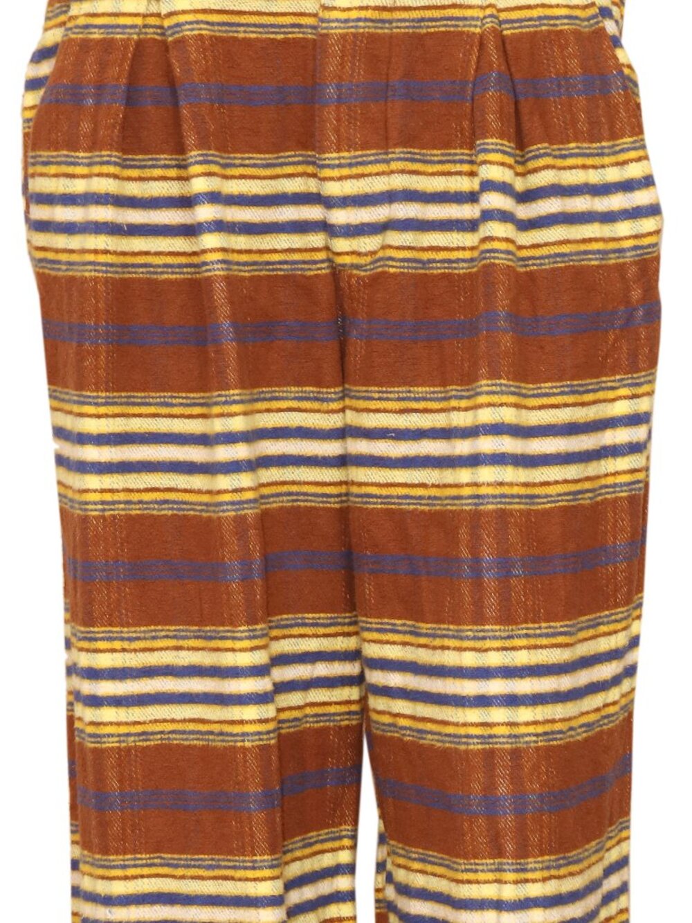 Free People Preppy Plaid Pull On Trousers Pants Striped Printed Straight Leg XS - Picture 7 of 10